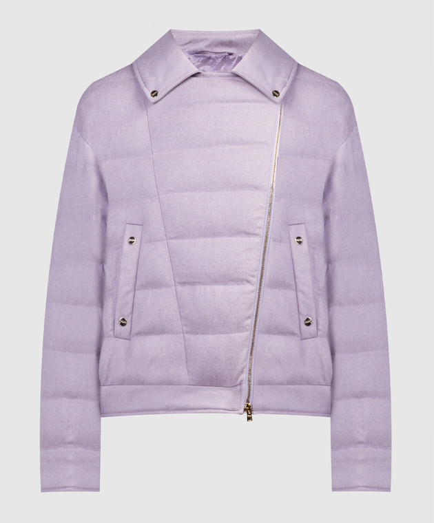 Herno Purple down jacket made of wool and cashmere PI001809D38087