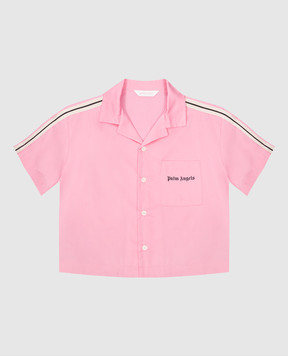 Palm Angels Дитяча рожева сорочка з логотипом PGGG001S24FAB001412