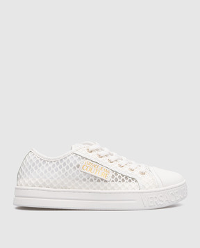 Versace Jeans Couture White Court 88 sneakers with logo 74VA3SK2ZS678
