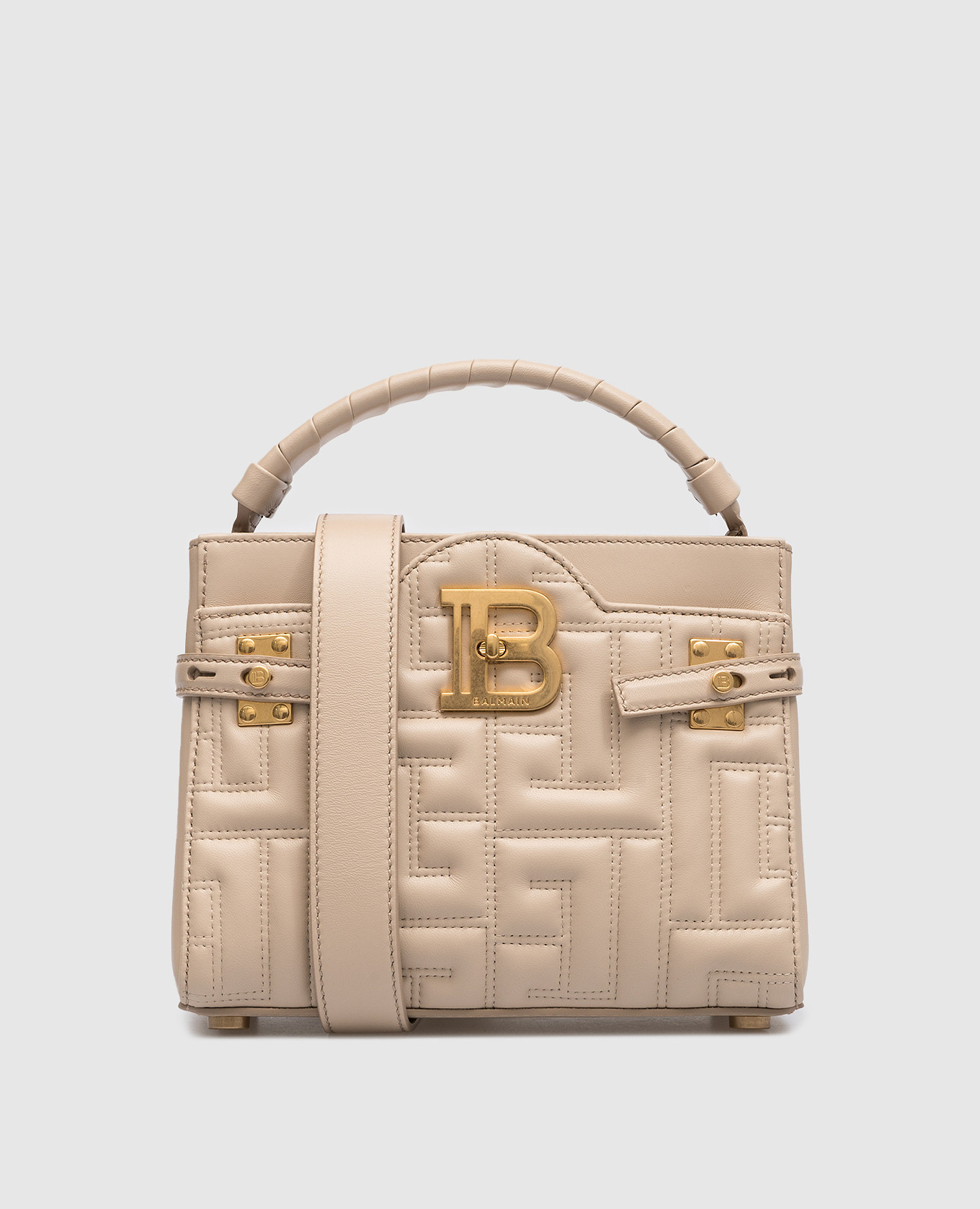 

Бежевая кожаная сумка-сетчел B-Buzz 22 Top Handle, Бежевый, Сумки через плечо