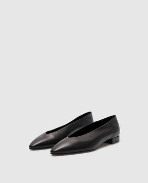 Loro Piana Черные кожаные балетки FAN3737