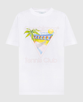 Casablanca Белая футболка с принтом логотипа Tennis Club UMPS24JTS00101