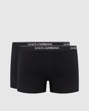 Dolce&Gabbana Набір чорних трусів-боксерів з логотипом M9C07JONN95