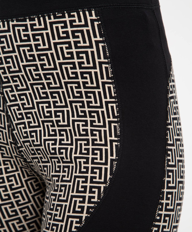 Balmain Shorts in a monogram pattern AF1PB105JD57 изображение 5