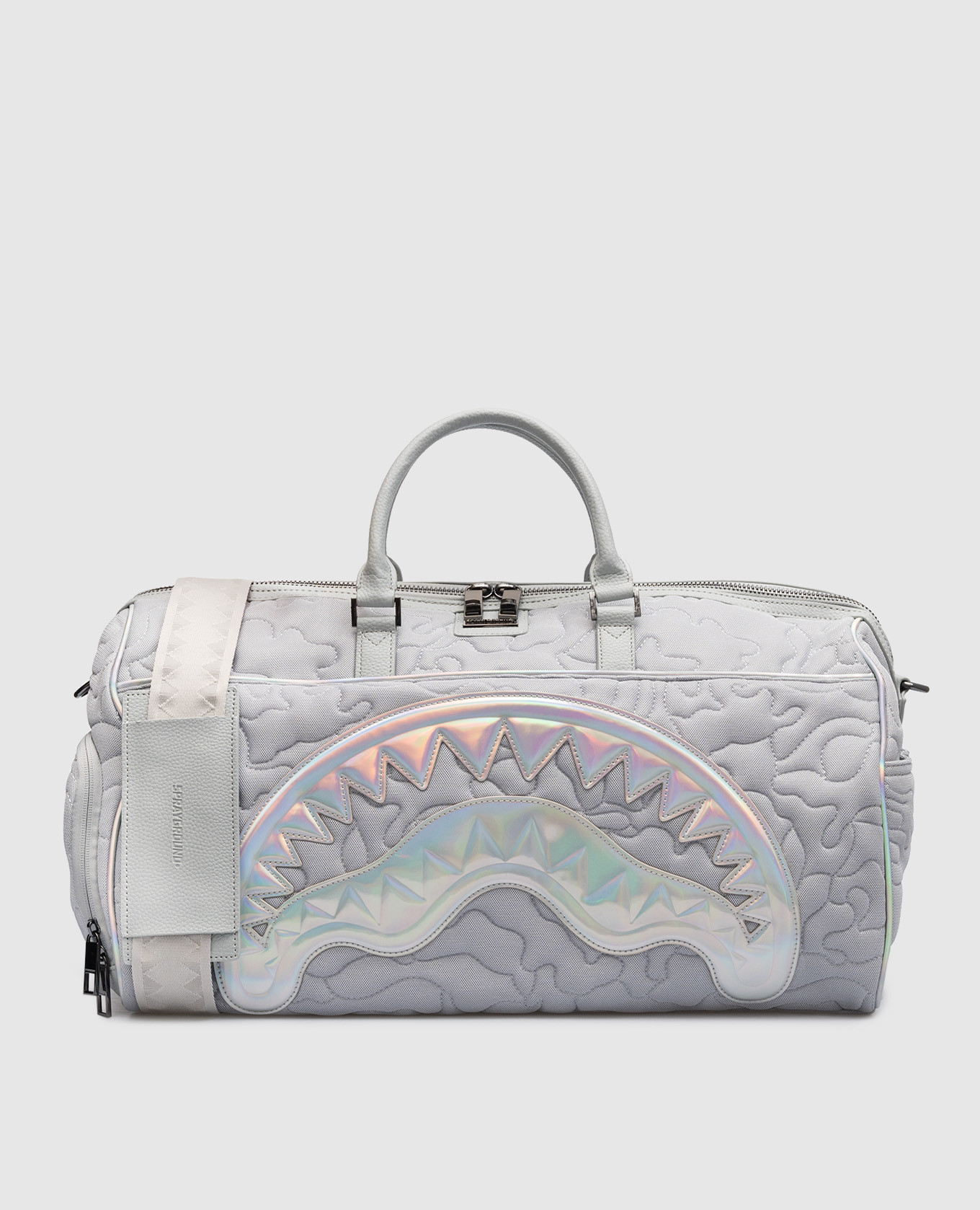 

Детская серая стеганная сумка MIRASHAKU IRIDESCENT QUILT DUFFLE, Серый, Сумки и рюкзаки