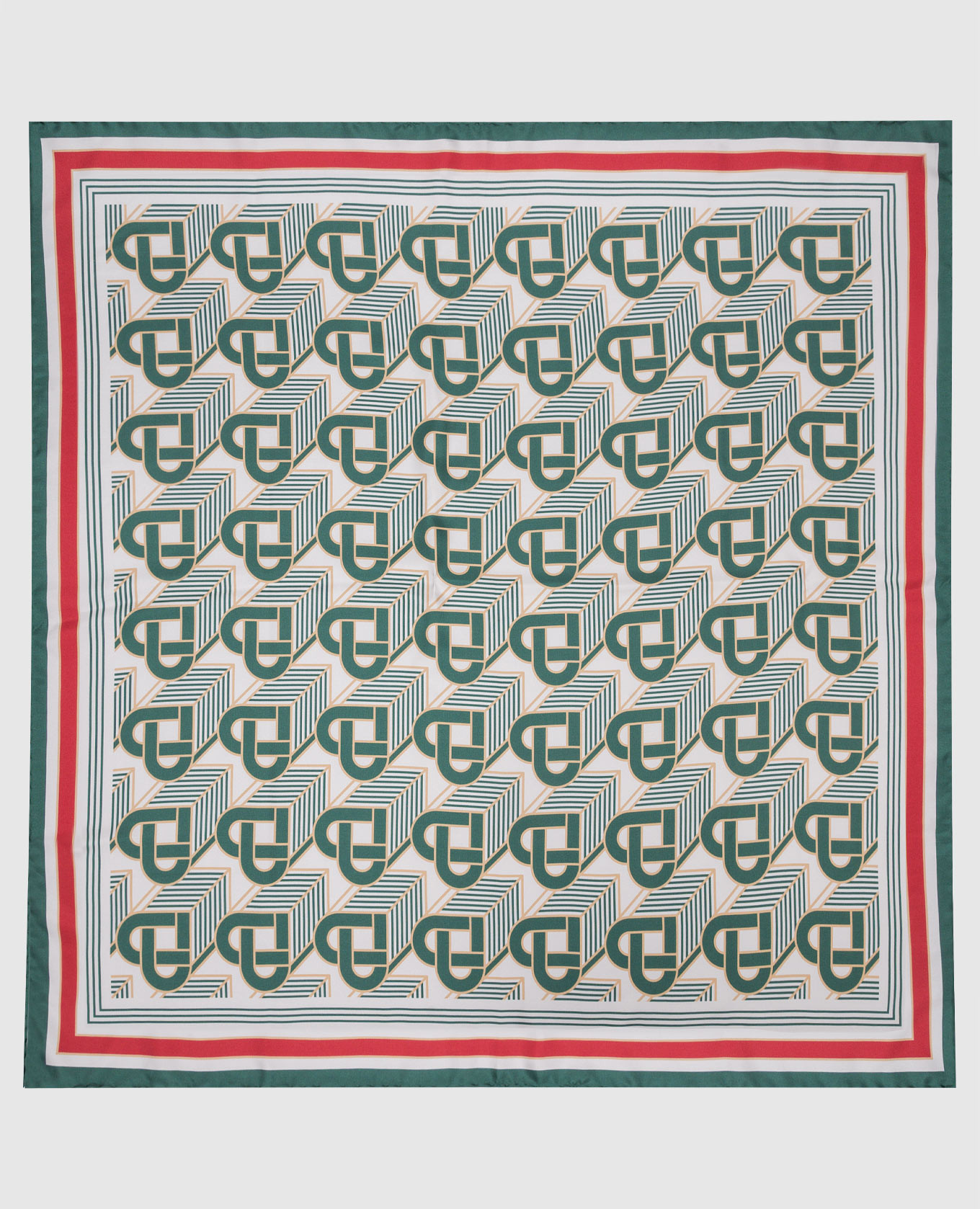 

Платок из шелка Heart Monogramme, Белый, Платки