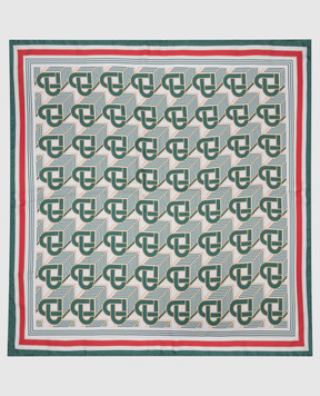 Casablanca Платок из шелка Heart Monogramme AF23ACC05308
