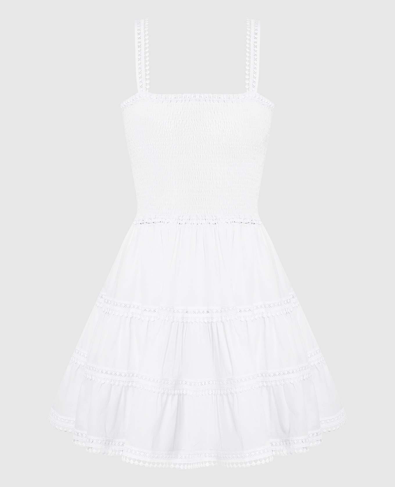Белое платье Stelle с кружевом