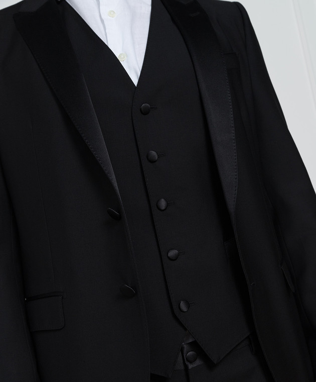 Dolce&Gabbana Black wool and silk suit GK2WMTFU2Z8 image 5