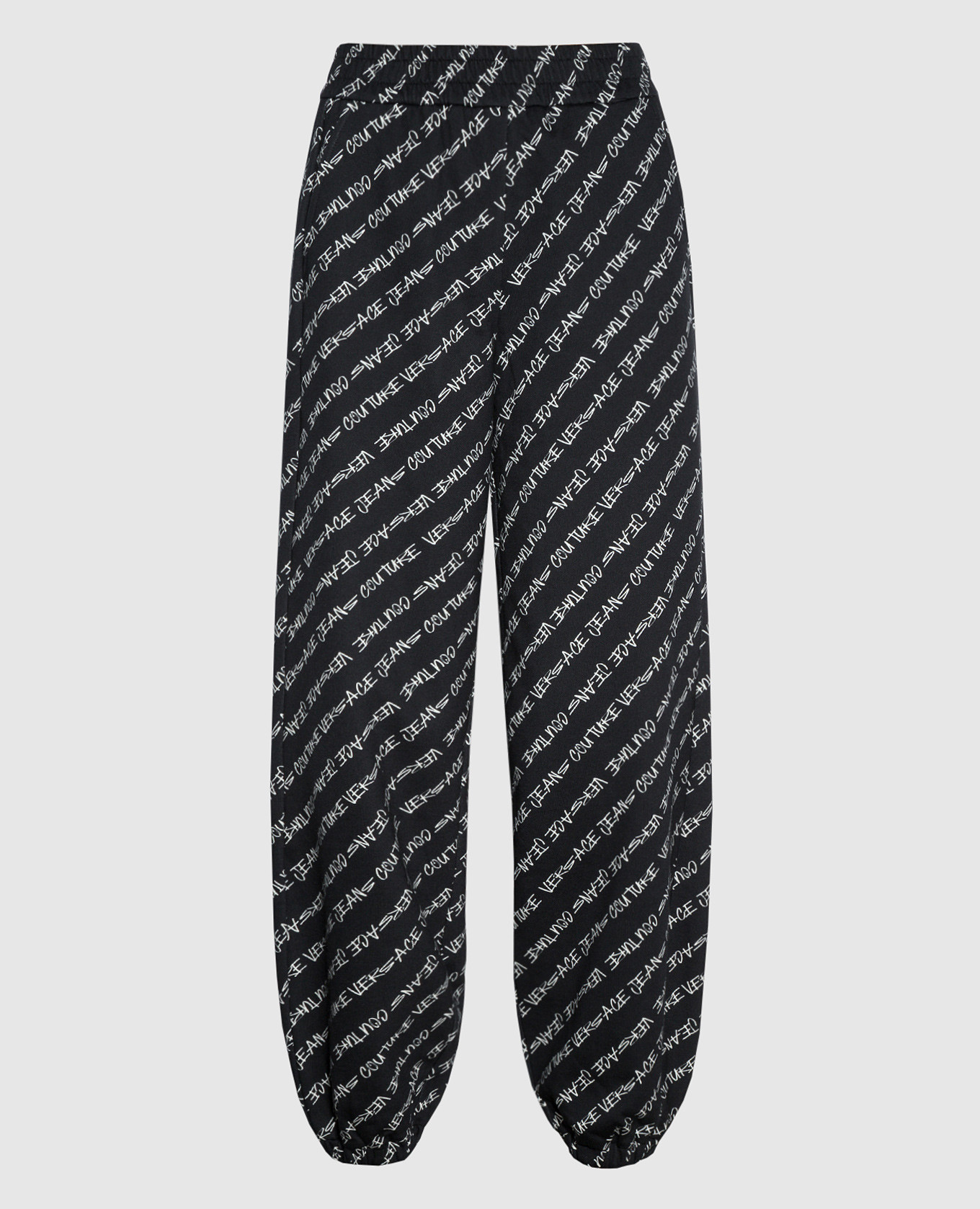 

Синие джогеры в принт Logo Brush Couture, Синий, Брюки джоггеры