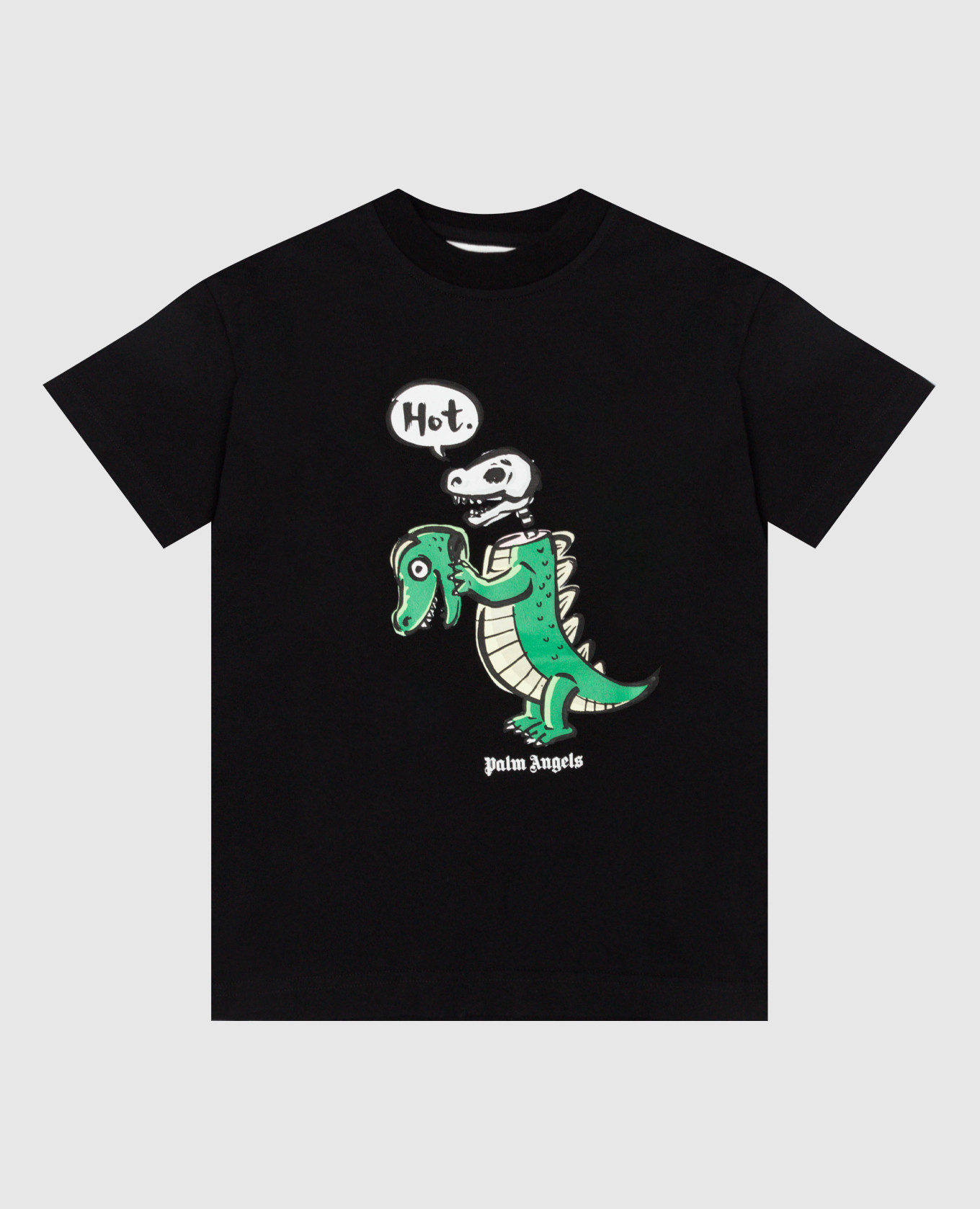 

Детская черная футболка с принтом Dino, Черный, Футболки