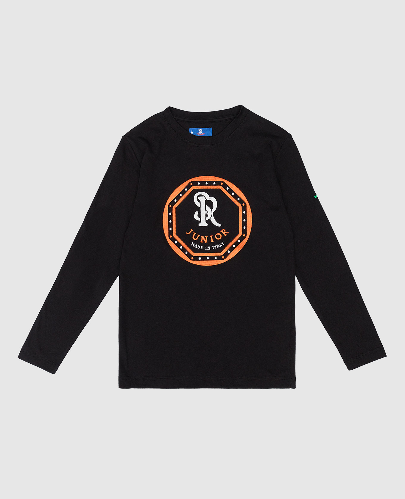 Children's black longsleeve with embroidery