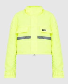 Vetements Неоново-желтая куртка с логотипом UE52JA280Y