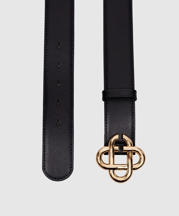 Casablanca Black leather strap with CC logo AS23ACC01401 image 3