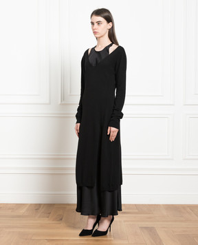 Twinset Чорний комплект із сукні та туніки 232TP3210