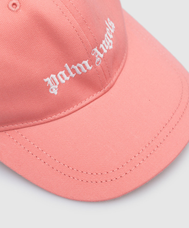 Palm Angels Дитяча рожева кепка з вишивкою логотипу PGLB001F22FAB001 зображення 3