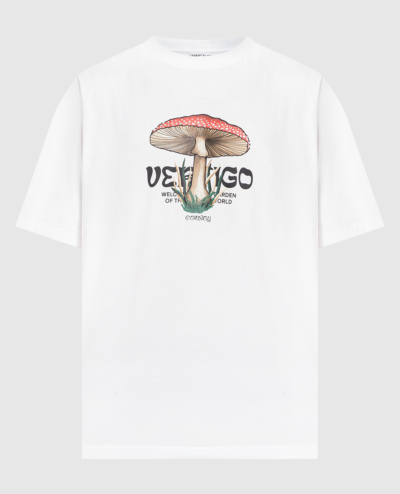

Белая футболка Vertigo Mushroom с принтом, Белый, Футболки