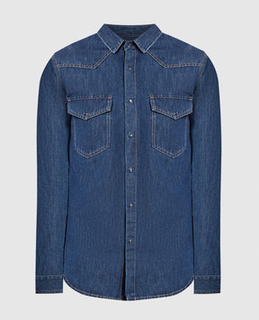 Valentino Синяя джинсовая рубашка 1V3DB01S8L2