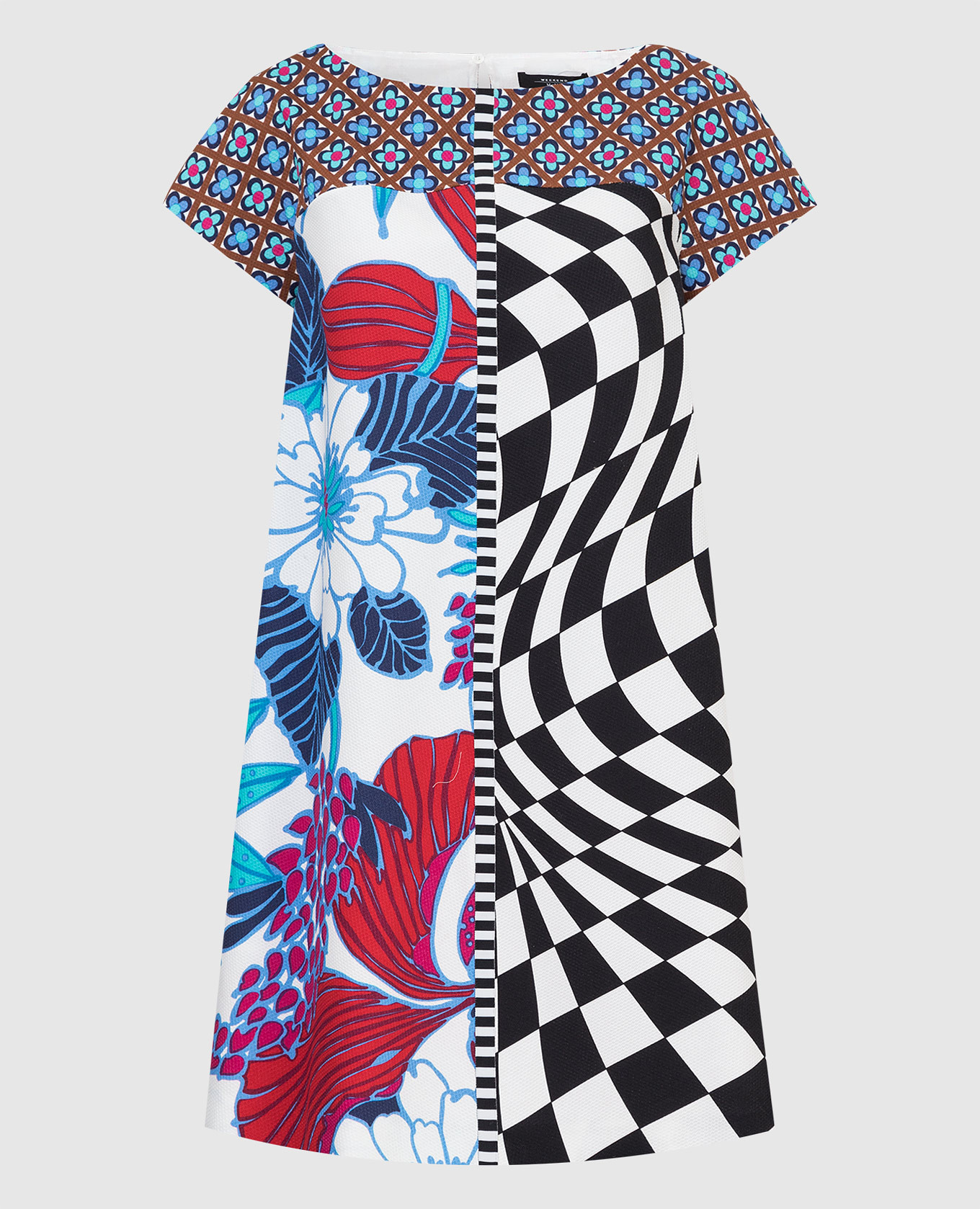 

Платье-шифт Trento в цветочный принт, Разноцветный, Повседневные платья