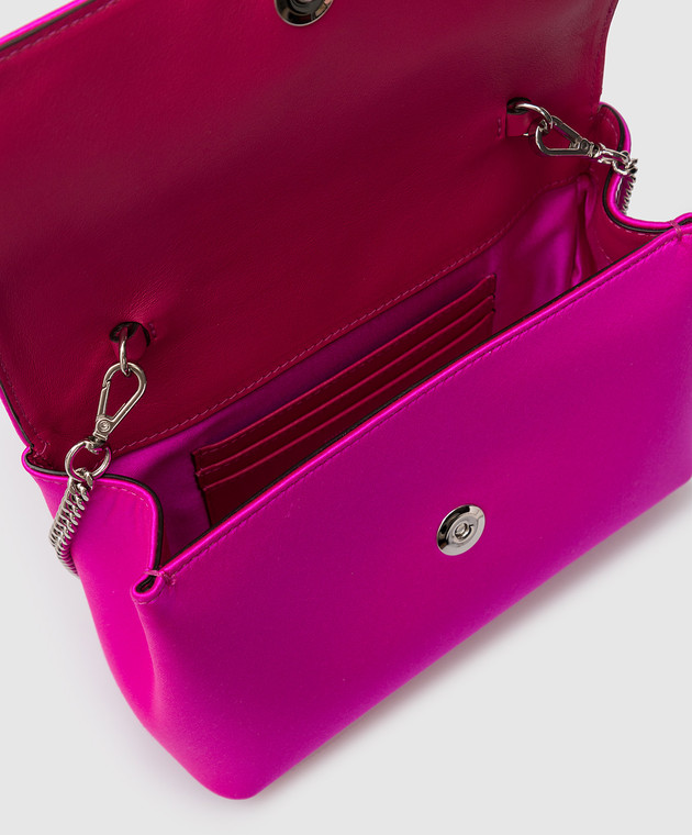 Jimmy Choo Сумка мини Madeline цвета фуксии с кристаллами SOFTMADELINETCU изображение 4