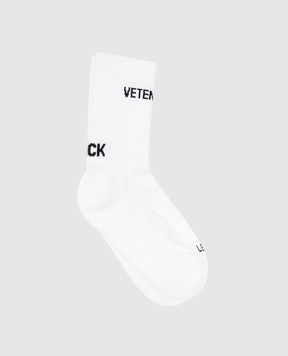 Vetements Белые носки с контрастным узором логотипа UE64SO141Ww