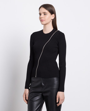 Alexander McQueen Чорний джемпер в рубчик 759734Q1A6F