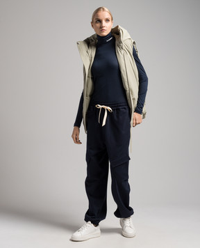 Jil Sander Голубой гольф с принтом логотипа J40GC0020J70021