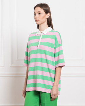 Allude Поло из шерсти и кашемира в полоску 23217134
