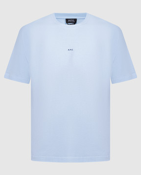 A.P.C Блакитна футболка Kyle з принтом логотипа COEIOH26929