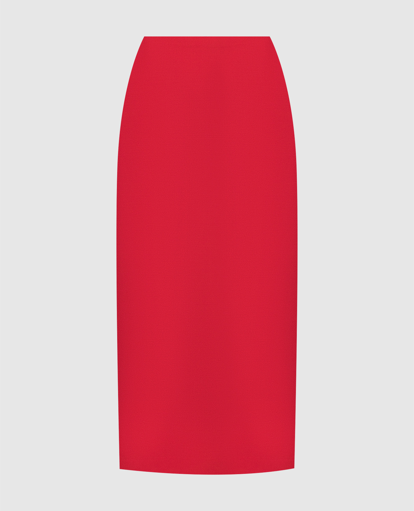 Красная юбка меди с шерстью и шелком.
