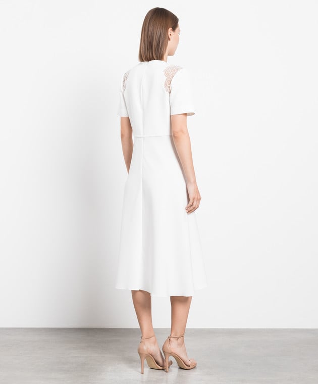 Ermanno Scervino White dress with lace D422Q760KIK image 4