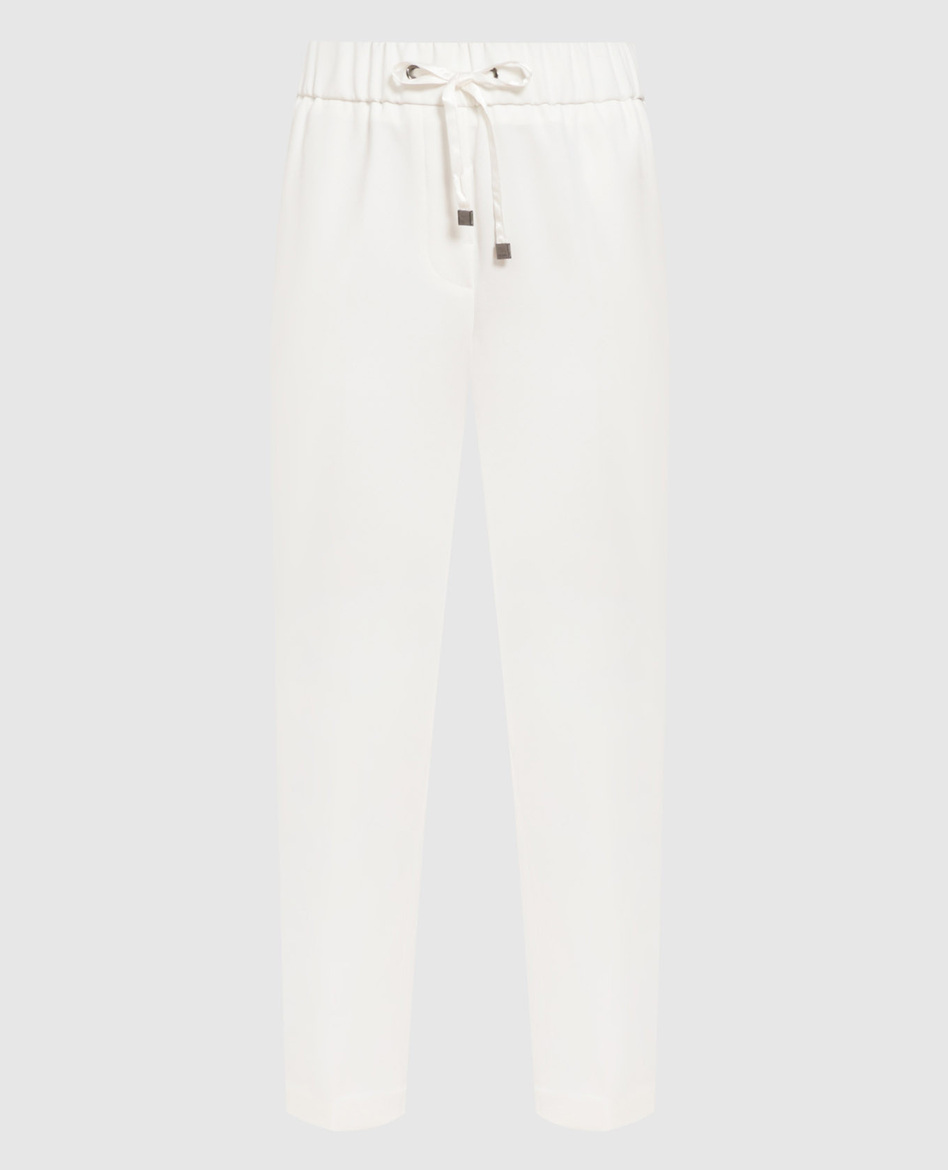 Белые брюки с цепочкой мониль