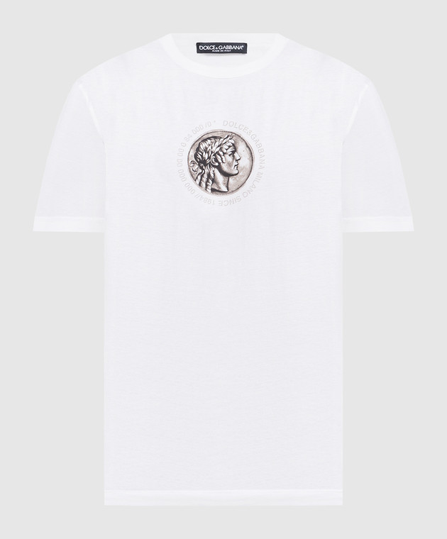 Dolce&Gabbana White t-shirt with a print G8PE3TG7J6H