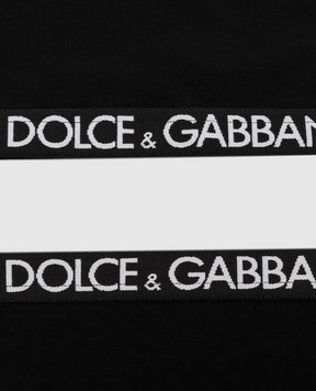 Dolce&Gabbana Дитячий чорний набір із топу та трусиків L5J713FUGNE