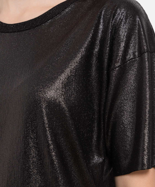 TOM FORD Black Shiny Long Sleeve T-Shirt