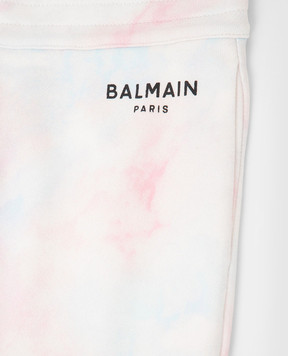 Balmain Дитячі спортивні штани з ефектом тай-дай 6P6707Z00811216