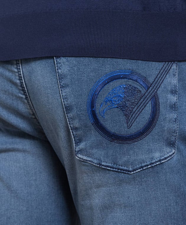 Stefano Ricci Blue jeans with logo M8T32S2170TBLGDP image 5