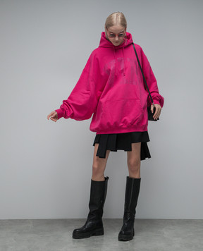 Vetements Рожеве худі з написом з кристалів UE54HD700H