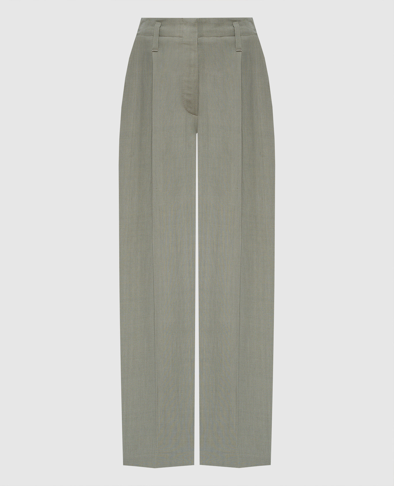 Gray pants with linen