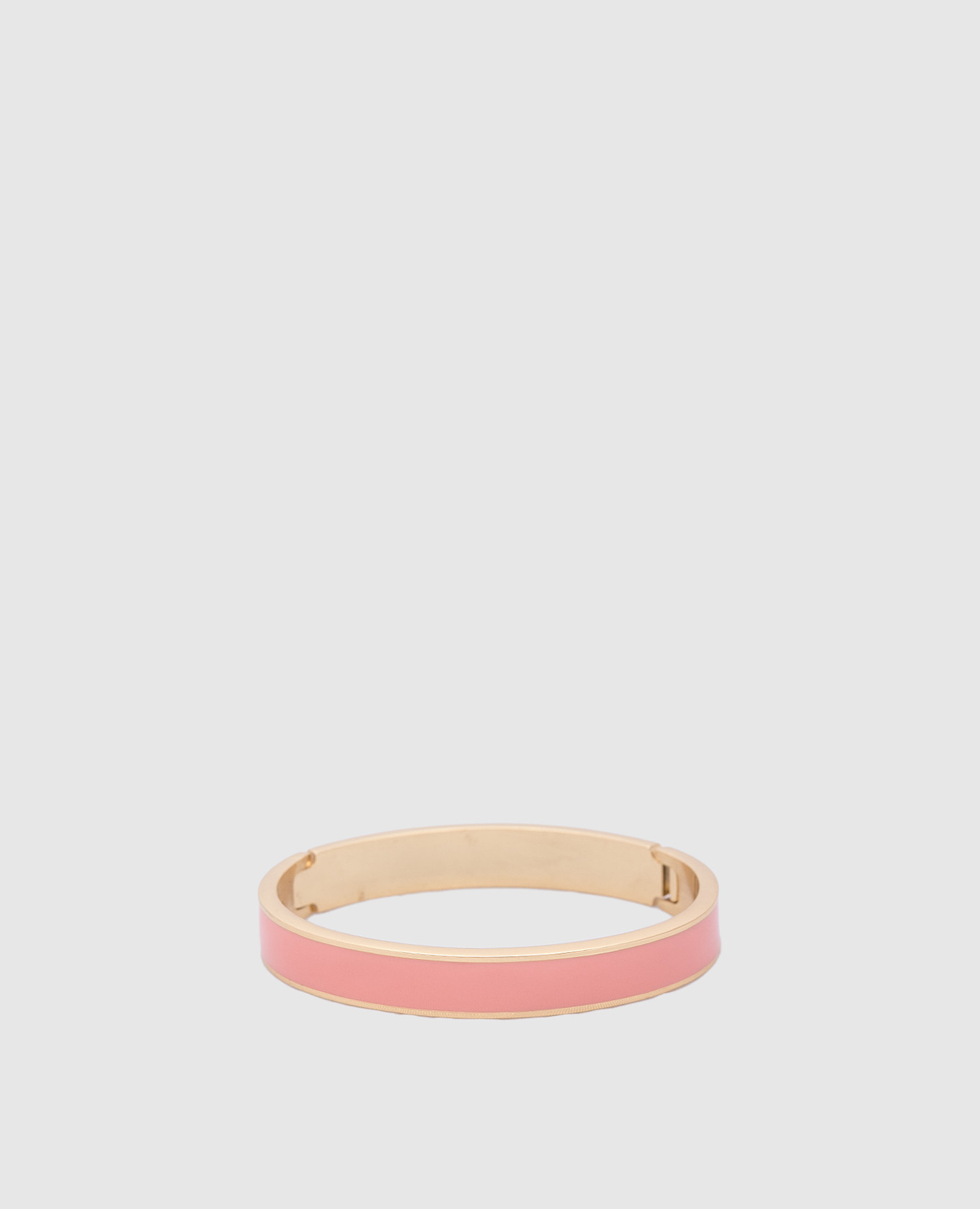 Pink 24k gold plated bracelet with enamel