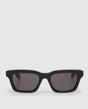 Alexander McQueen Чорні сонцезахисні окуляри Angled 744506J0749