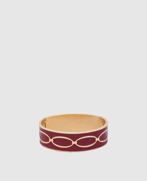 Francesca Bianchi Design Червоний браслет Knot з покриттям 24-каратним золотом 42A