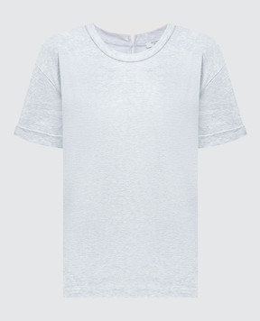 Peserico Сіра футболка з ланцюжком моніль S06167J0