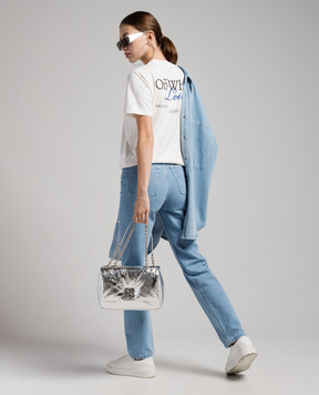 Off-White Біла футболка з принтом Off-White Lviv OMAA027G23JER040