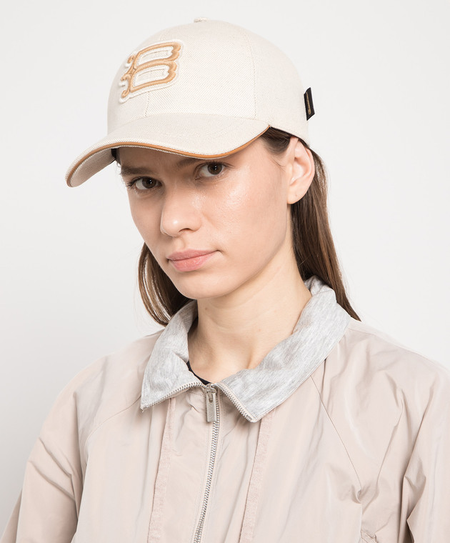 Borsalino Beige cap with logo patch B95177EBWP001 buy with