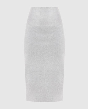 Victoria Beckham Gray pencil skirt with lurex 1123KSK004451A