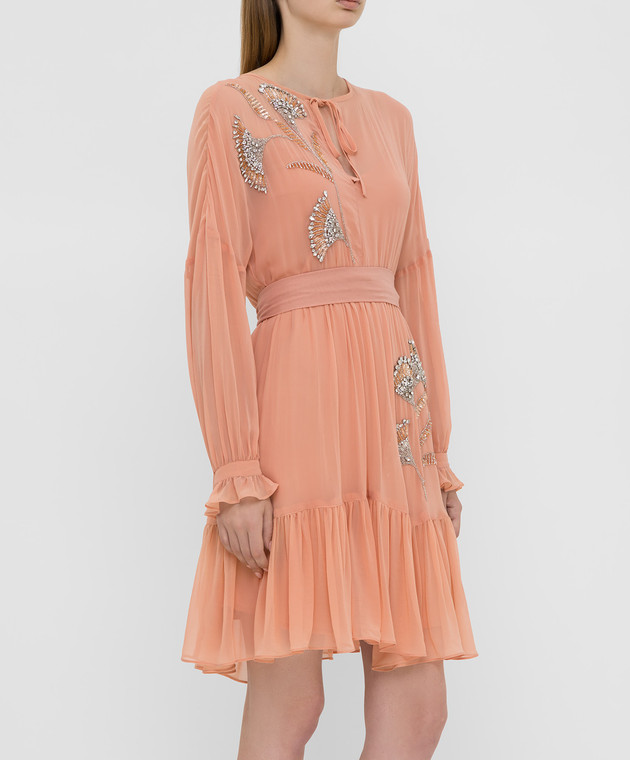Twinset Персиковое платье 192TP2160 изображение 3