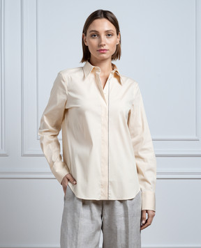 Brunello Cucinelli Жовта сорочка з ланцюжком моніль M0091MA626