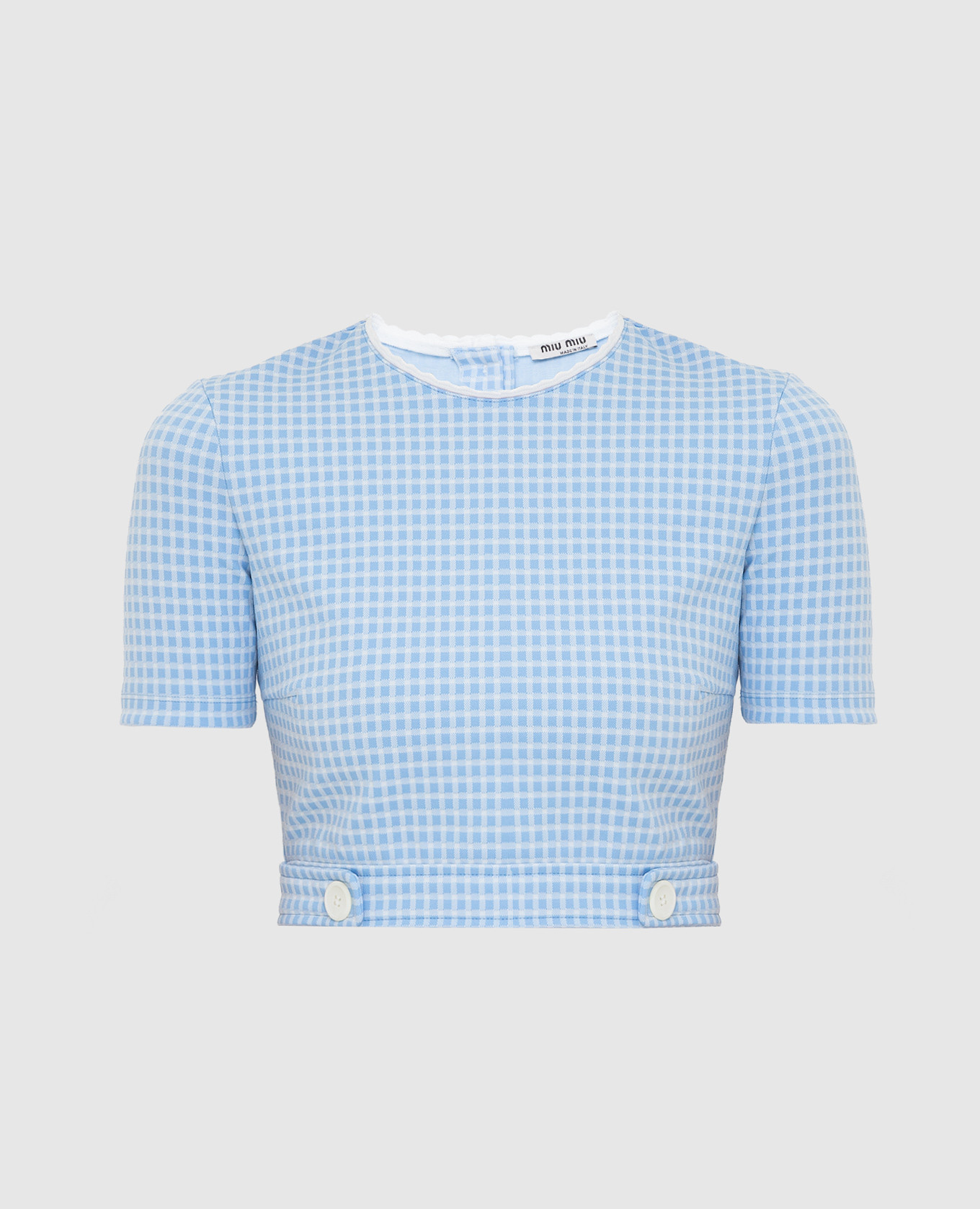 Miu Miu - Голубой топ MJN1721V6D купить в Symbol