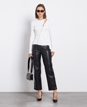 Alexander McQueen Білий джемпер в рубчик 759734Q1A6F